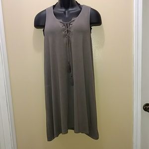 Socialite Lace-Up Swing Dress